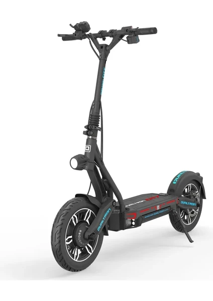 City 15" 4000 W Çift Motor 70 Km Hız (25 Km Limitli) Siyah Elektrikli Scooter