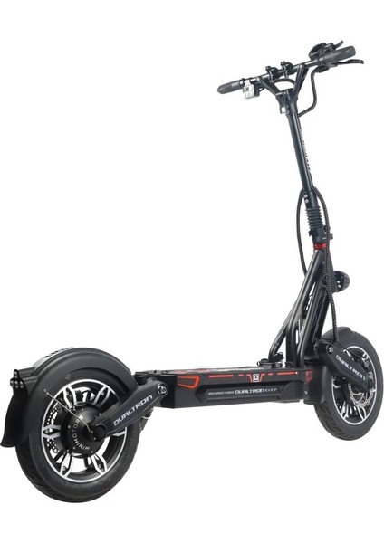 City 15" 4000 W Çift Motor 70 Km Hız (25 Km Limitli) Siyah Elektrikli Scooter