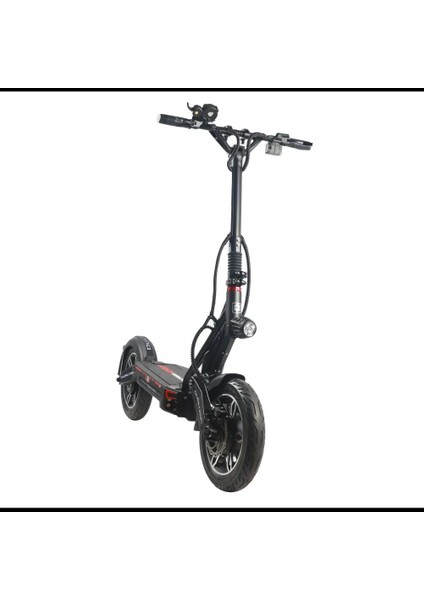 City 15" 4000 W Çift Motor 70 Km Hız (25 Km Limitli) Siyah Elektrikli Scooter