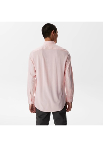 Lacoste Erkek Slim Fit Düğmeli Yaka Pembe Gömlek fırsatları