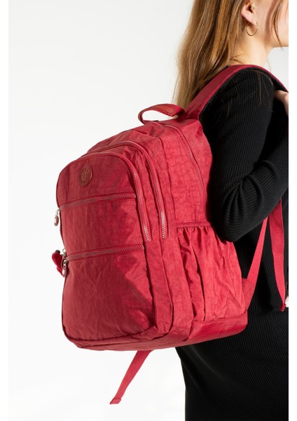 Ultra Hafif Çok Cepli Su Geçirmez Sırt Çantası Unisex Kırmzı (Model: 571-2G) fiyatları