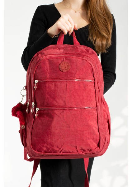 Ultra Hafif Çok Cepli Su Geçirmez Sırt Çantası Unisex Kırmzı (Model: 571-2G) modelleri