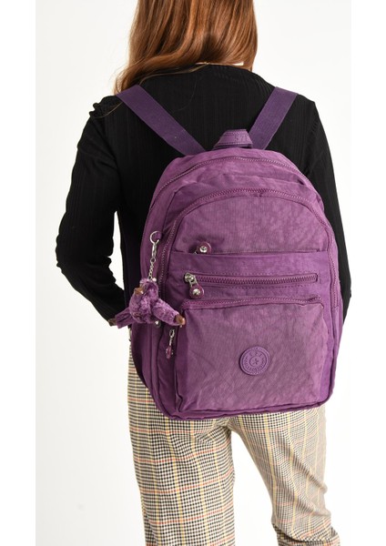 Ultra Hafif Orta Boy Sırt Çantası Çok Cepli Mor (Model: 571-4B) fiyatları
