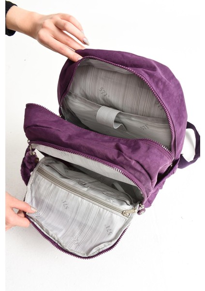 Ultra Hafif Orta Boy Sırt Çantası Çok Cepli Mor (Model: 571-4B) fırsatları