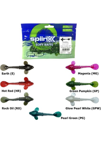 Soft Baits Gobby 5 cm Kokulu Silikon Yem