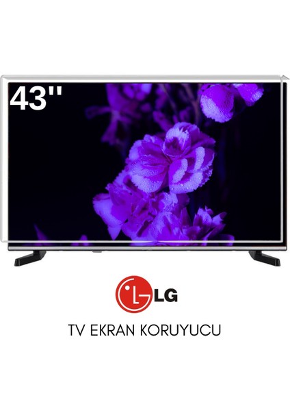 Lg Uyumlu 43" Inç 143 Ekran Tv Koruyucu Kırılmaz Paneli
