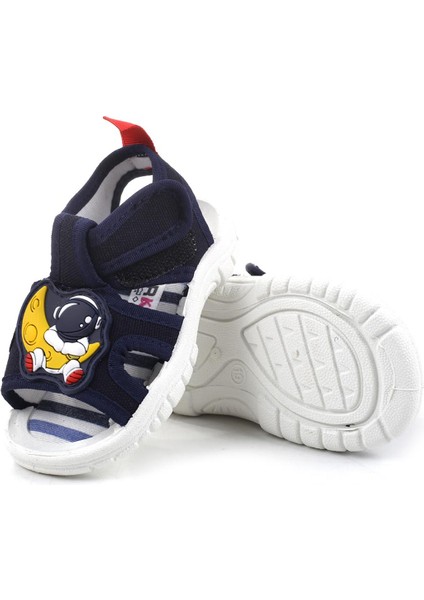 Kids 00202 Yazlık Erkek Bebek Çocuk Sandalet Cırtlı Tekstil Malzeme ile Rahat Tasarım indirimleri