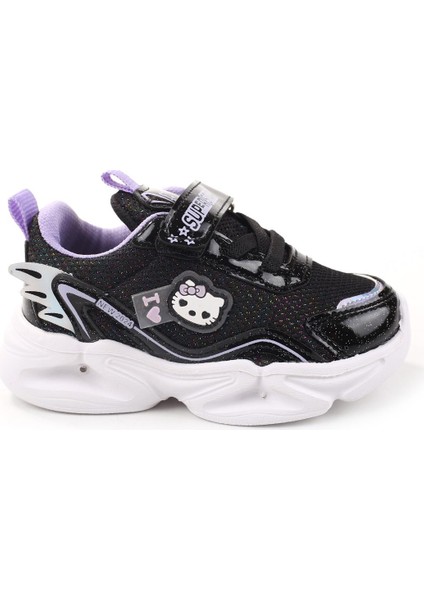 3763 Kız Bebek Filelli Işıklı Hafif Rahat Spor Ayakkabı