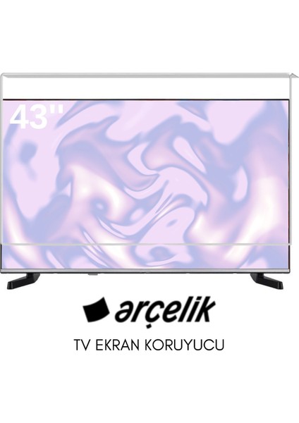 Arçelik Uyumlu 43" Inç 143 Ekran Tv Koruyucu Kırılmaz Paneli