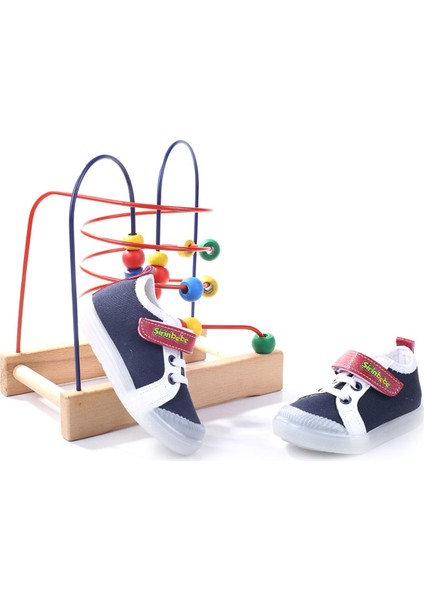 3816 Ortopedik Taban Erkek Çocuk Yazlık Keten Ayakkabı