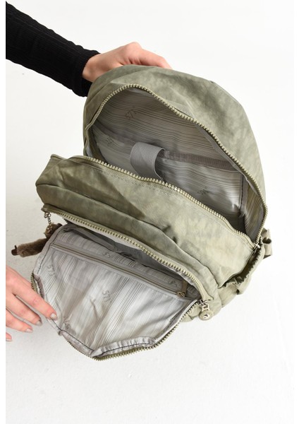 Ultra Hafif Orta Boy Sırt Çantası Çok Cepli Vizon (Model: 571-4B)