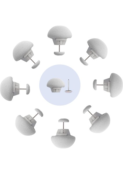 - 8 Adet Gri Yorgan Sabitleyici Mantar Klips - Nevresim & Yatak Örtüsü Tutucu Sabitleme İğnesi fiyatları
