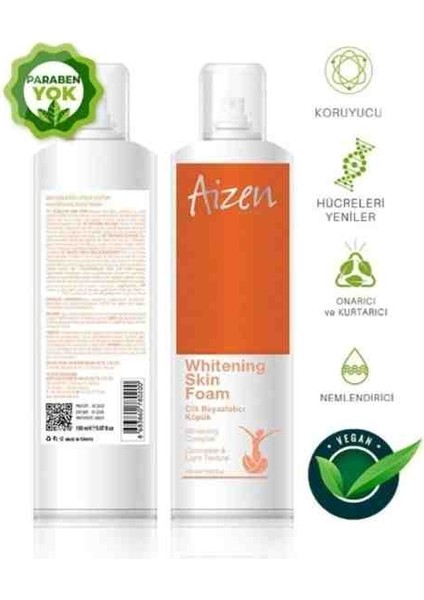 Whitening Skin Foam - Cilt Beyazlatıcı Köpük 150ML 5,07 Fl.oz