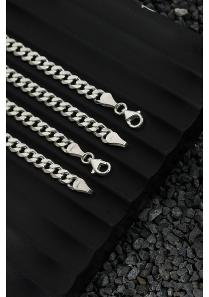 925 Ayar Gümüş Zincir 6mm Gurmet Bileklik fiyatları