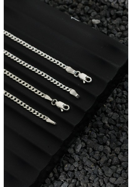 925 Ayar Gümüş Zincir 3mm Gurmet Bileklik fiyatları