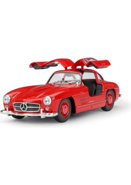 Welly 1:24 Ölçek Mercedes 300SL Kırmızı Diecast Model Araba