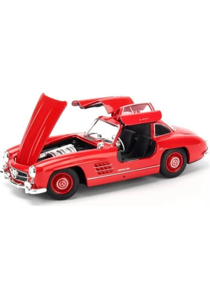 Welly 1:24 Ölçek Mercedes 300SL Kırmızı Diecast Model Araba