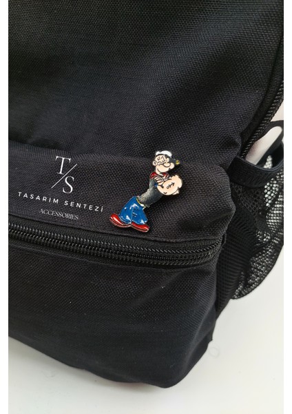 Rozet Metal Broş Yaka Okul Çantası Kıyafet Şapka Takı Aksesuar Temel Reis Popeye Çizgi Film Rosette modelleri