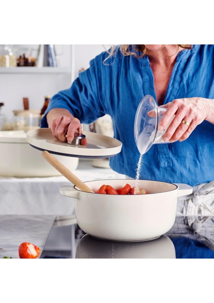 Döküm Demir Tencere Krem 26 cm - 5.2 L