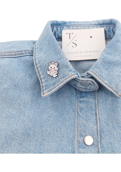 Rozet Metal Broş Yaka Okul Çantası Kıyafet Şapka Takı Aksesuar Marie Cat Aristokrat Kedi Rosette fiyatları