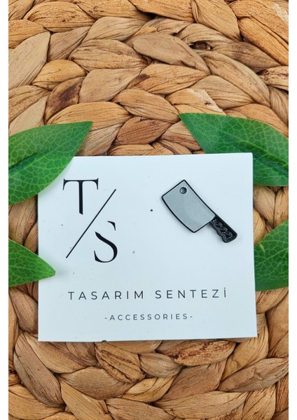 Rozet Metal Broş Yaka Okul Çantası Kıyafet Şapka Takı Aksesuar Satır Bıçak Masterchef Zırh Et Kasap