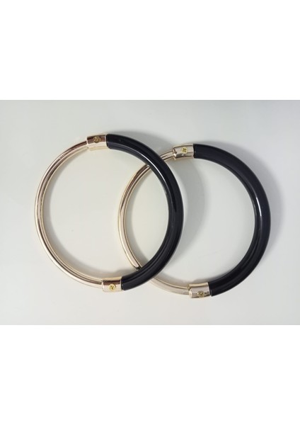 Siyah-Gold Yuvarlak Çanta Sapı indirimleri