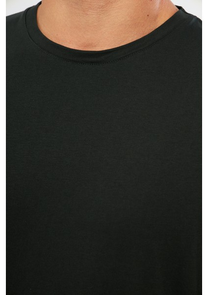 Unisex Pamuklu Bisiklet Yaka Oversize Bol Boyfriend Örme T-Shirt fırsatları