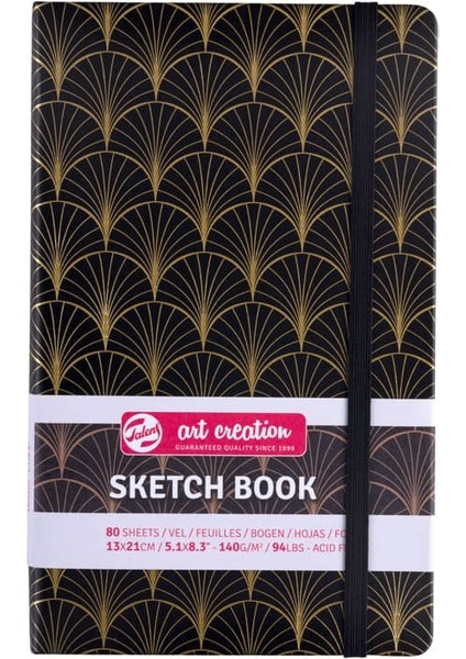 Art Creation Sketchbook Sert Kapak Eskiz Defteri 140 gr 13X21 cm 80 Yp Art Deco