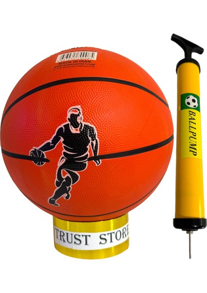 Trust Store Basketbol Topu Iç Dış Mekan Pompa Hediyeli 7 Numara Turuncu