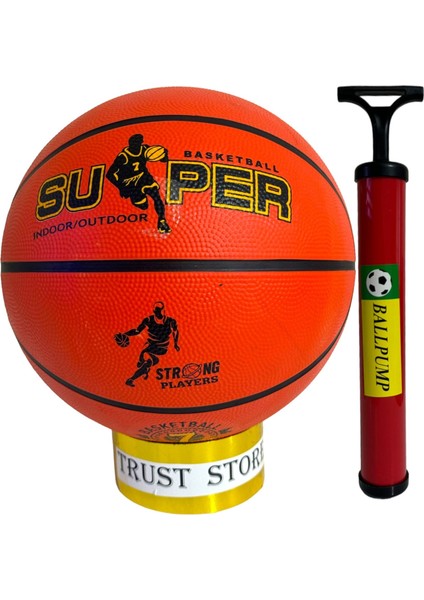 Trust Store Basketbol Topu Iç Dış Mekan Pompa Hediyeli 7 Numara Turuncu