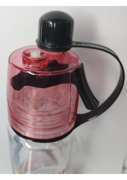 Kırmızı Arana Serinleten Spreyli Suluk Kırılmayan Matara 600ML Özel Gıda Saplam Özel Pet indirimleri