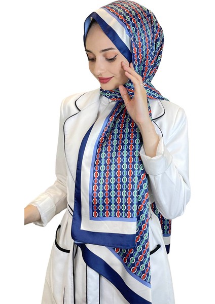 Ipeksi Şal Geometrik Desenli Şık Tesettür Şal 01103