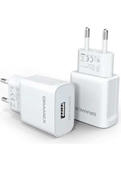 Umut Bilişim Teknolojileri _ D26B Ekonomik Şarj Aleti Başlığı 2.6A Usb-A Şarj ADAPTÖRÜ/D26BE 2.6AMPER USB Ev Başlık Şarj Adaptörü