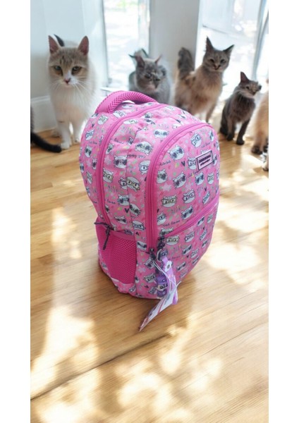 Kitty Kedi Model Pembe Okul Çantası ve Beslenme Çantası fiyatları