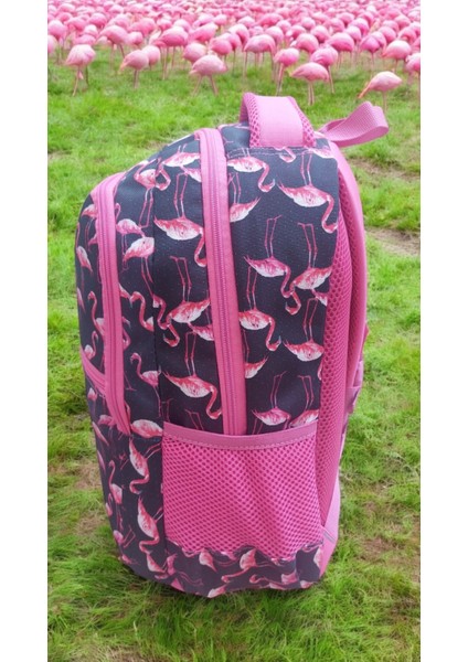 Flamingo Bahçesi Okul Çantası ve Beslenme Çantası indirimleri