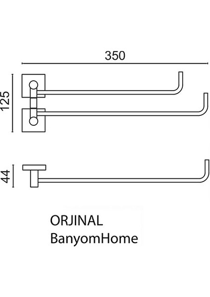 VZ10-016.1 Paslanmaz Pirinç Vizyon 2'li Döner Havluluk Altın Gold fiyatları
