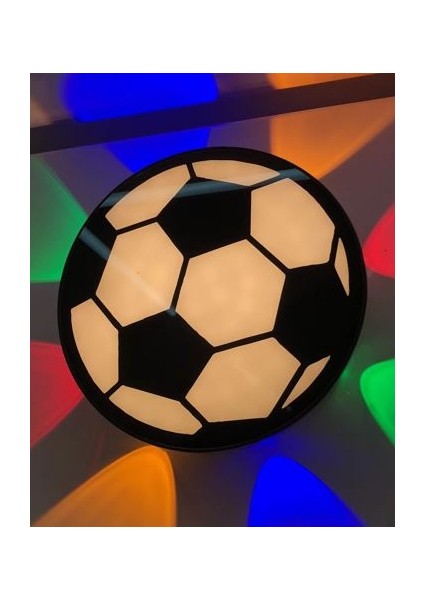 PM-24457 Gün Işığı - Mavi Futbol Topu Dekoratif LED Duvar Aplik