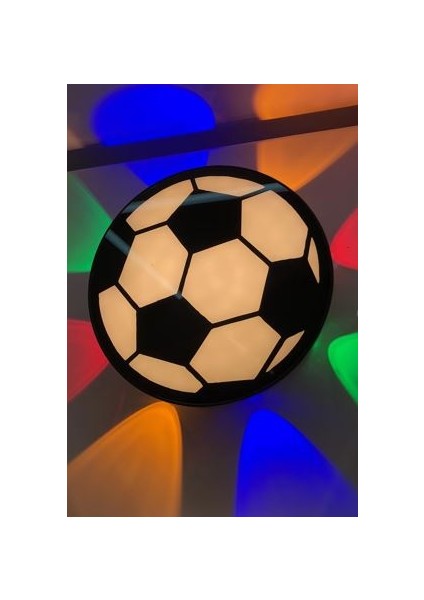 PM-24456 Gün Işığı - Kırmızı Futbol Topu Dekoratif LED Duvar Aplik