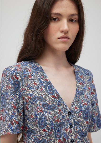 Baskılı Midi ELBISE1310584-88100 fırsatları