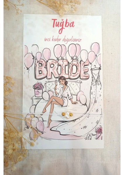 Bride To Be - 30 Adet Kına Beyaz Şans Bilekliği - Nikah - Tek Tek Jelatin