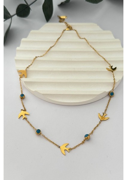 Blue Fly Kolye