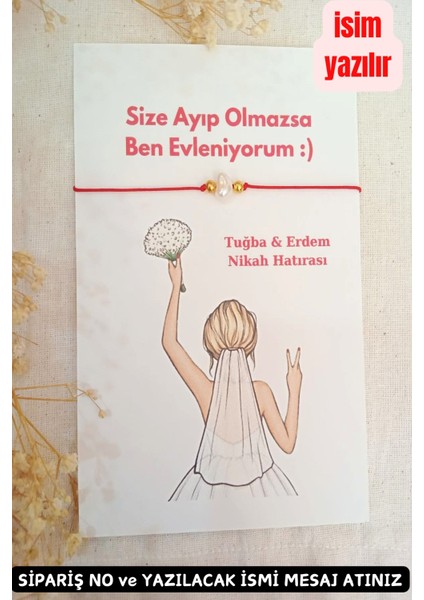 30 Adet Kına Kırmızı Şans Bilekliği - Nikah - Tek Tek Jelatinli -