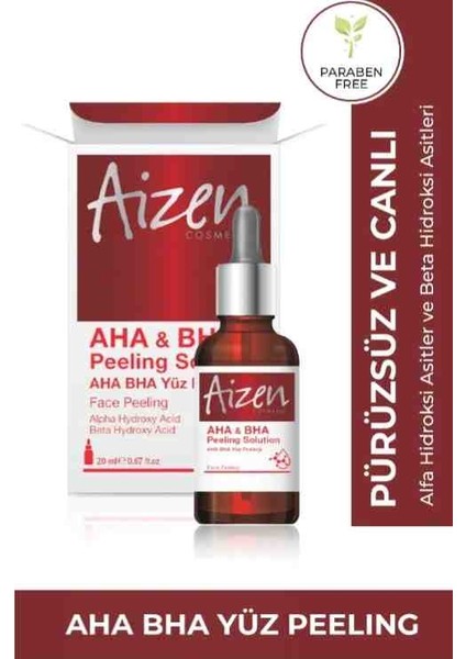 Aha & Bha Peeling Solution - Aha Bha Yüz Peelingi 20ML 0,67 Fl.oz