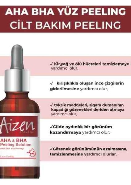 Aha & Bha Peeling Solution - Aha Bha Yüz Peelingi 20ML 0,67 Fl.oz