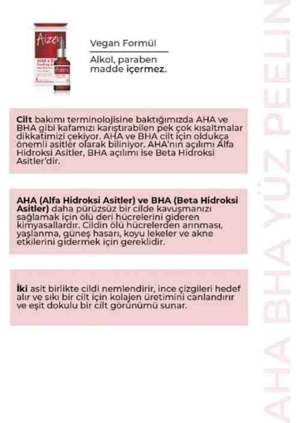 Aha & Bha Peeling Solution - Aha Bha Yüz Peelingi 20ML 0,67 Fl.oz