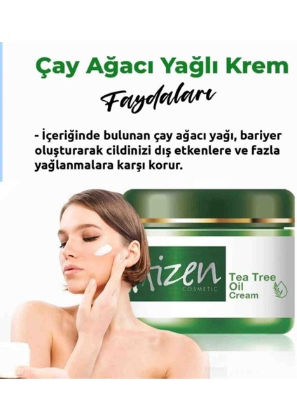 Tea Tree Oil Cream - Çay Ağacı Yağlı Krem 100ML 3,38 Fl.oz