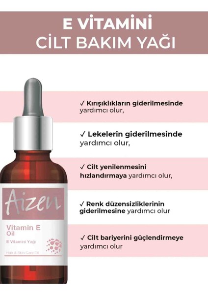 Vitamin E Oil - E Vitamini Yağı (Serum) 20ML 0,67 Fl.oz