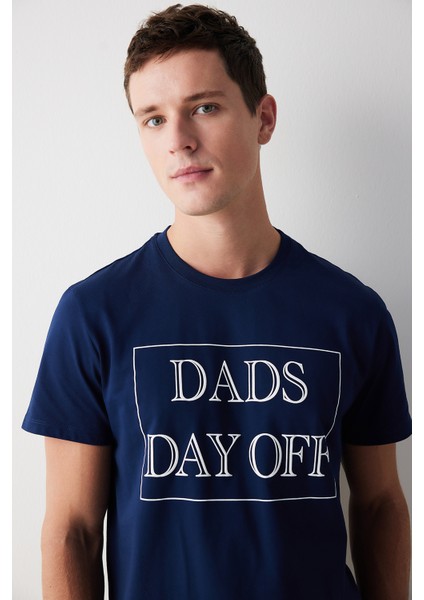 Erkek Dads Day Çok Renkli Şort Pijama Takımı