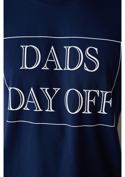 Erkek Dads Day Çok Renkli Şort Pijama Takımı