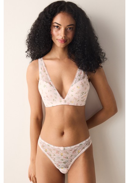 Dreamy Push Up Lace Dantel Açık Pembe Sütyen